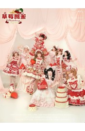 Mademoiselle Pearl Strawberry Cutsew Cardigan Blouses Skirt JSKs and OPs(Reservation/Full Payment Without Shipping)